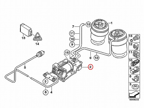 エアサスコンプレッサー(エアサスポンプ) BMW [37206859714]