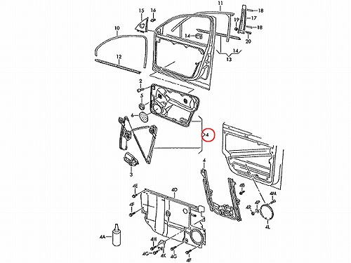 パワーウインドウレギュレーター フロント 右側 VW(フォルクスワーゲン) [3B2837462]