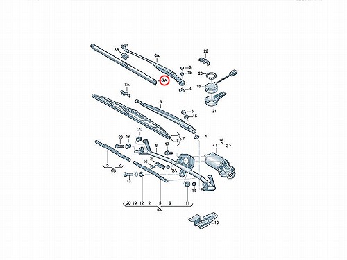 ワイパーブレード 左右セット フロント用 VW(フォルクスワーゲン) [3B2998002A]