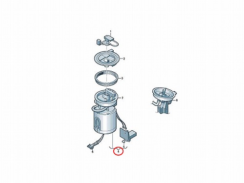 燃料ポンプ(フューエルポンプ) VW(フォルクスワーゲン) [3C8919051B]