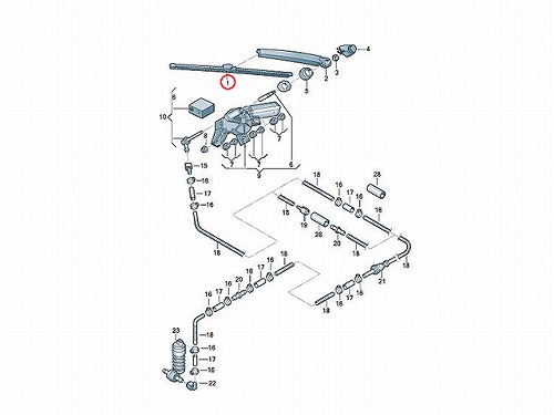 ワイパーブレード リア用 VW(フォルクスワーゲン) [3C9955425]