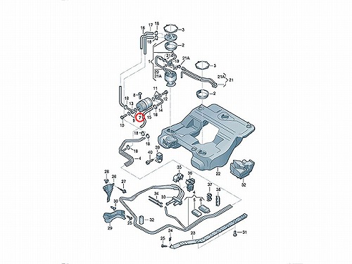 燃料フィルター(フューエルフィルター) VW(フォルクスワーゲン) [441201511C]