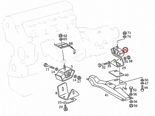 ミッションマウント メルセデスベンツ [4602405718]