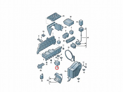 リレー (フューエルポンプなど) VW(フォルクスワーゲン) [4D0951253]