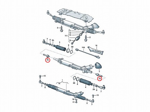 インナータイロッド(ラックエンド) 左右共通 AUDI(アウディ) [4E0419821A]