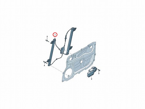 ウインドーレギュレター フロント 右側 AUDI(アウディ) [4E0837462B]