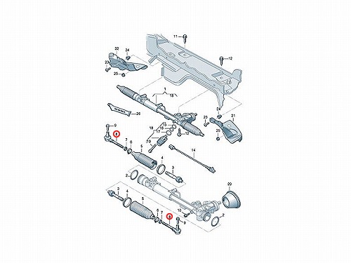 タイロッドエンド 左右共通 AUDI(アウディ) [4F0498811A]