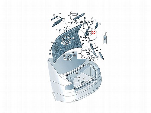 純正 トランクリッドロックアクチュエーター AUDI(アウディ) [4F5827505D]
