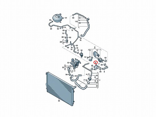 ヒーターバルブ AUDI(アウディ) [4H0121671D]