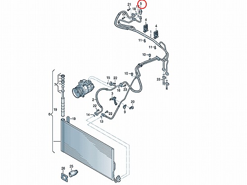 エアコン圧力センサー(スラストセンサー) VW(フォルクスワーゲン) [4H0959126A-S]