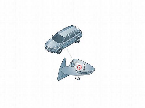 ドアミラーウインカー(フラッシャー) 左側 AUDI(アウディ) [4L0949101A]