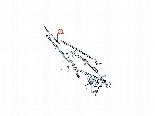 ワイパーブレード 左右セット フロント用 AUDI(アウディ) [4M2998002]