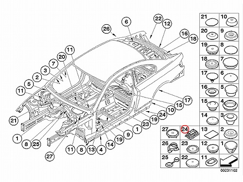 ジャッキアップポイント BMW [51717164761]