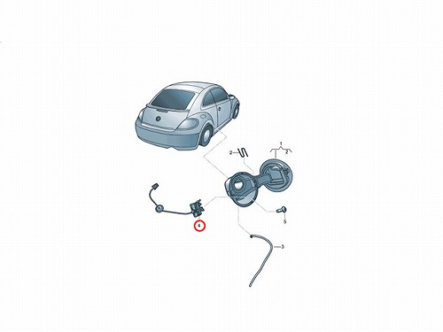 純正 フューエルリッドモーター VW(フォルクスワーゲン) [5C5810773B]