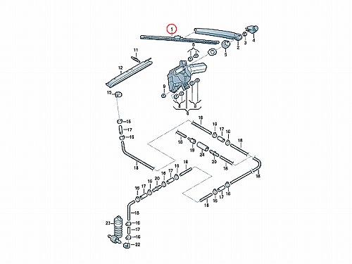 ワイパーブレード リア用 VW(フォルクスワーゲン) [5K6955427A]