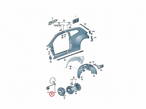 フューエルフラップアクチュエーター VW(フォルクスワーゲン) [5N0810773F]