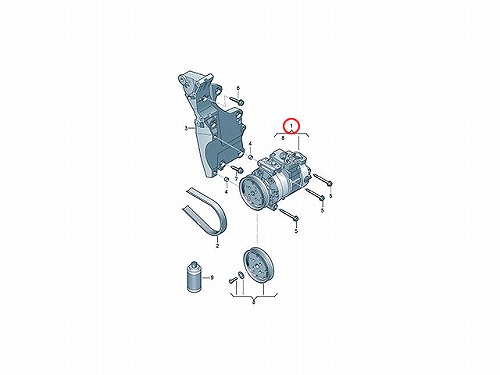 エアコンコンプレッサー VW(フォルクスワーゲン) [5N0820803HHD]