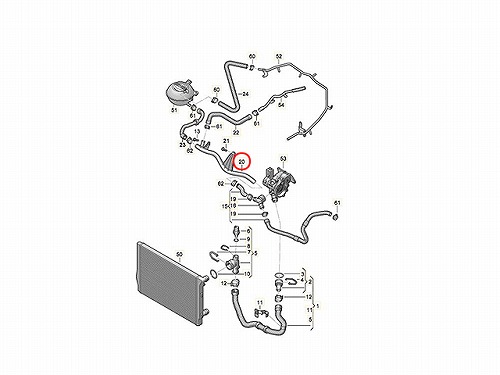 ウォーターパイプ VW(フォルクスワーゲン) [5Q0121070BR]
