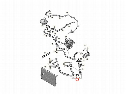 ラジエター ロアホース AUDI(アウディ) [5Q0122051AN]