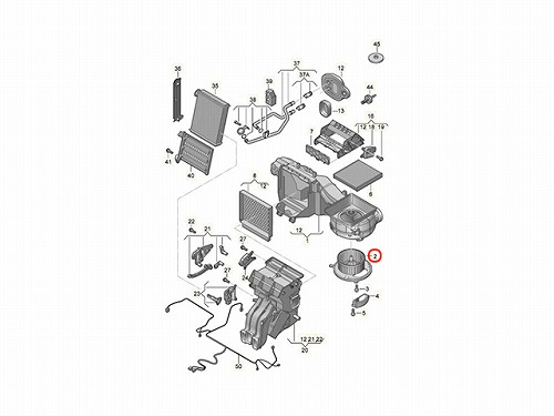 エアコンブロアモーター(ファン) VW(フォルクスワーゲン) [5Q2819021C]