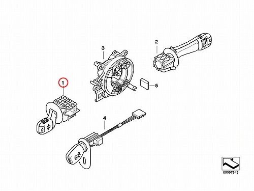 純正 ウインカーレバー(シグナルスイッチ) BMW [61318363668A]
