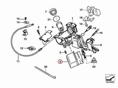 イグニッションスイッチ BMW [61326901961]