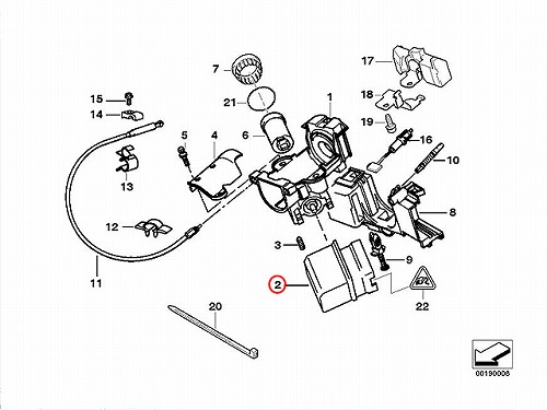 イグニッションスイッチ BMW [61326901962]