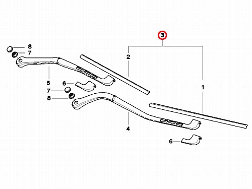 ワイパーブレード 左右セット フロント用 BMW [61610427668]