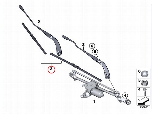 ワイパーブレード 左右セット フロント用 BMW [61612219148]