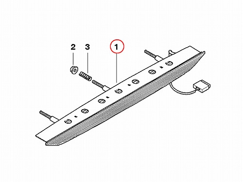 純正 ハイマウントストップランプ レッド BMW [63256917378]