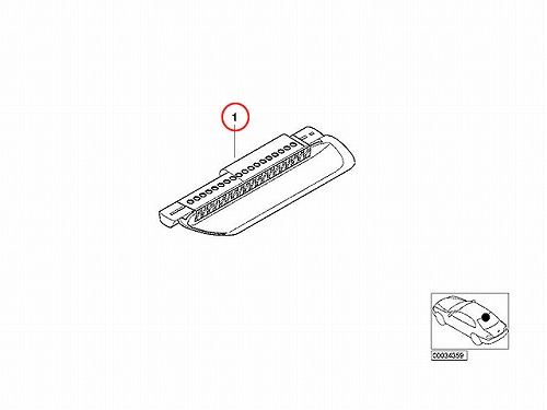 純正 ハイマウントストップランプ BMW [63257219086]