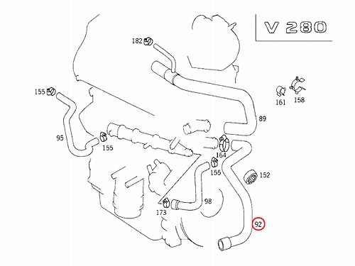 ラジエター ロアホース メルセデスベンツ [6385011582]