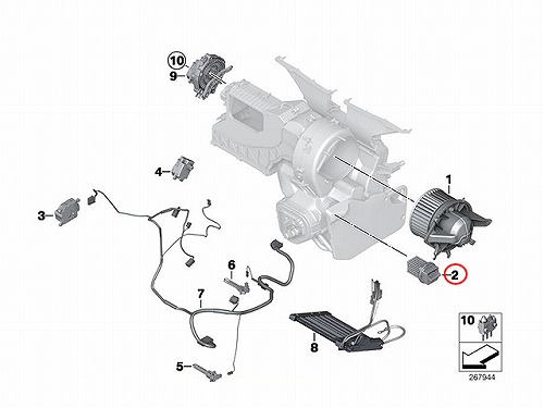 エアコンブロアレジスター MINI(ミニ) [64113453935]