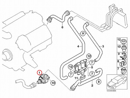 ヒーターポンプ BMW [64116922699]