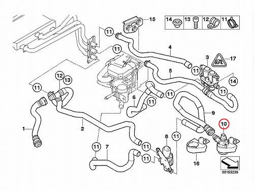 セカンドウォーターポンプ BMW [64116988960]