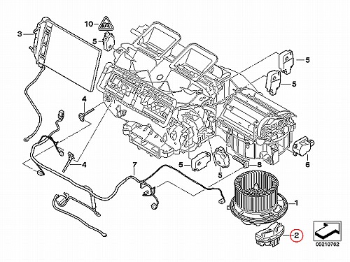エアコンブロアレジスター BMW [64119265892]