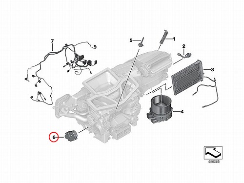 エアコンフラップモーター BMW [64119384023]