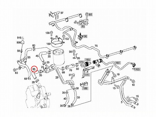 純正 フューエルホース メルセデスベンツ [6420781381]