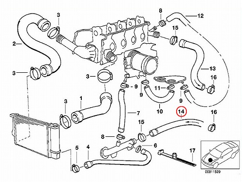 ウォーターホース BMW [64211387010]