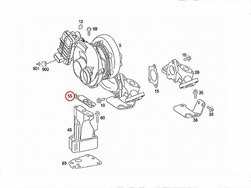 ターボチャージャー用ガスケット [6421420781]