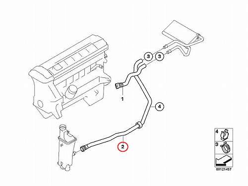純正 ヒーターホース BMW [64216909241]