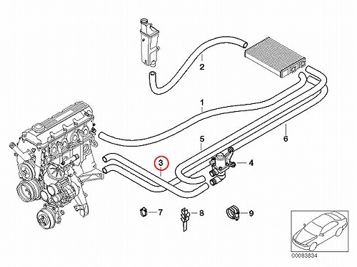 ヒーターホース BMW [64218377783]