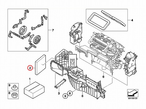 エアコンフィルター 内気用 BMW [64319194098]