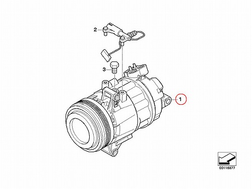 エアコンコンプレッサー BMW [64506950789]