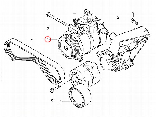 エアコンコンプレッサー BMW [64509174802]