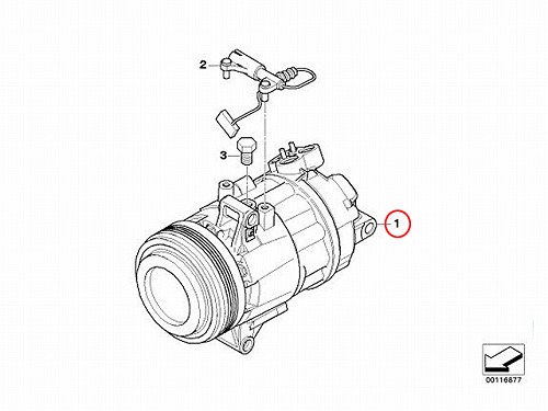 エアコンコンプレッサー BMW [64509182800]