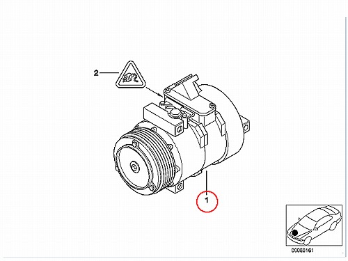 エアコンコンプレッサー BMW [64526918000]