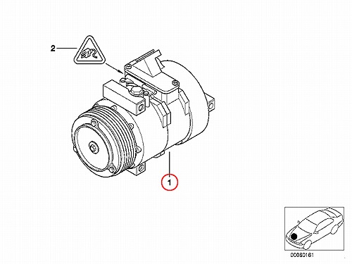 エアコンコンプレッサー BMW [64526921650]