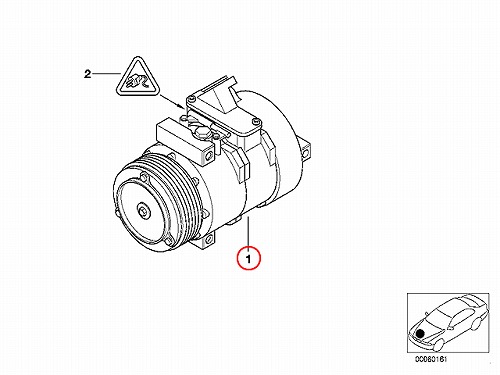 エアコンコンプレッサー BMW [64526921651]