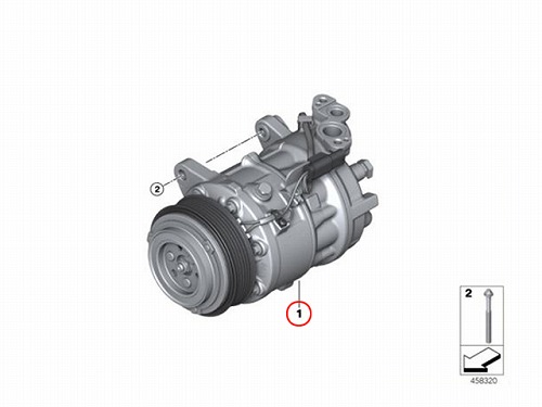 エアコンコンプレッサー BMW [64527945825]
